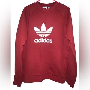 Brand new burgundy adidas crewneck M